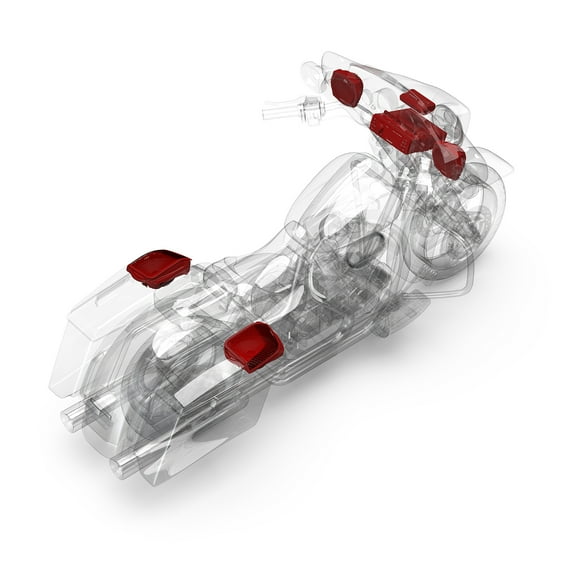 Rockford Fosgate HD9813SG-STAGE3 Digital Media Receiver, Four Speakers & Amplifier Kit for 1998-2013 Harley-Davidson Street Glide