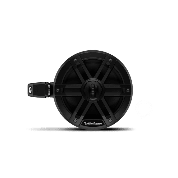 Rockford Fosgate M0WL-65MB Element Ready Marine Grade 6.5" 2-way Motorsports Can Speakers 65 Watts RMS / 250 Watts Peak with Sport Grilles, Mounting Hardware - Black (Pair)