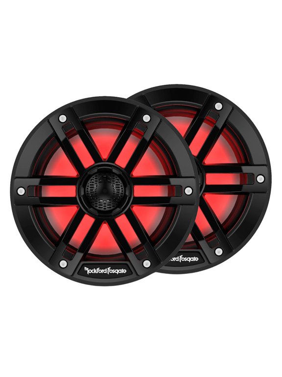 New Rockford Fosgate M1-65B M1 Series 6.5" Color-Optix Marine Speakers (Black)