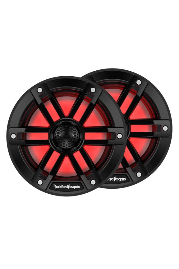 New Rockford Fosgate M1-65B M1 Series 6.5" Color-Optix Marine Speakers (Black)