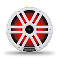 thumbnail image 1 of Rockford Fosgate M2-10H Color Optix Multicolor LED Lighted 10" Marine Grade Coaxial Speakers with Horn Tweeter - White (Pair), 1 of 6