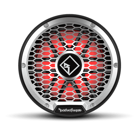 Rockford Fosgate M2D2-12SB Color Optix 12" DVC 2-Ohm Multicolor LED Lighted Marine Subwoofer for Sealed Enclosure - Black / Stainless