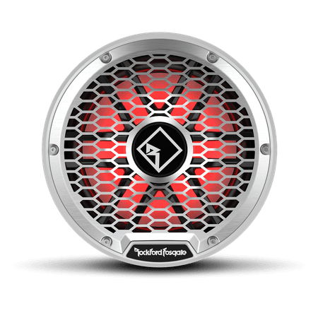 Rockford Fosgate M2D4-12S 12" Color Optix Sealed Marine Subwoofer, DVC (4-Ohm)- 400 Watts Rms, 1600 Watts Peak, White & Stainless Grilles Included