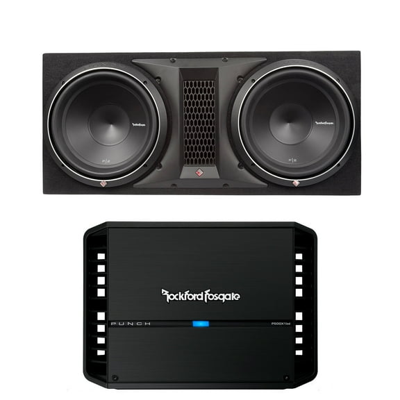 Rockford Fosgate P2 12" Subwoofers Punch Series P500X1BD Amplifier