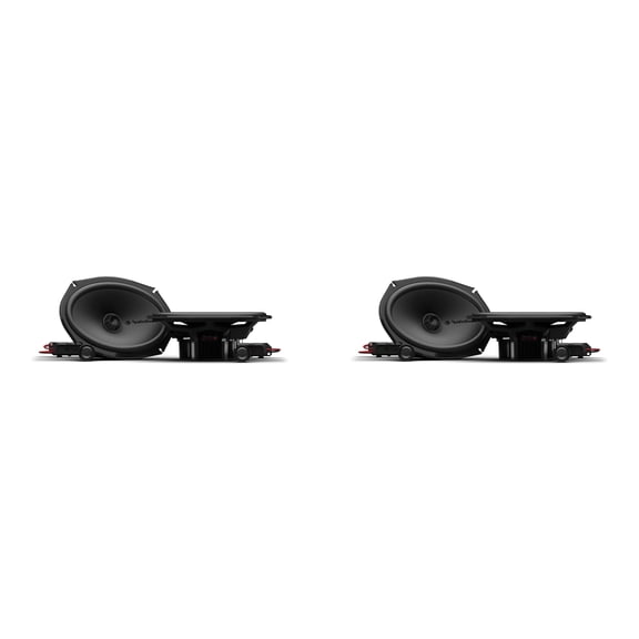 Rockford Fosgate P2V2-69HO 6x9 2-Way 2 Ohm Convertible Car Speakers 2-Pair Set, 75W RMS / 150W Peak, Internal & External Crossovers