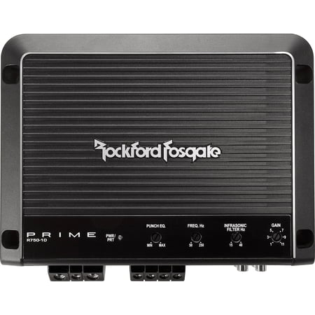 Rockford Fosgate Prime R750-1D 750W RMS Prime Series Class-D Monoblock 1-Ohm Stable Amplifier