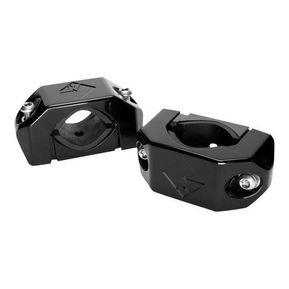 Rockford Fosgate Punch PM-CL1B - Mounting component (2 pipe clamps) - for speaker(s) - marine grade cast aluminum - black - for Punch PM2652W-B, PM282HW-B, PM282W-B