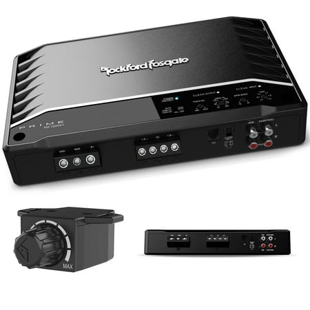 Rockford Fosgate R2-1200X1 Prime 2400 Watt 1 OHM Vehicle Audio Amplifier, Multicolor