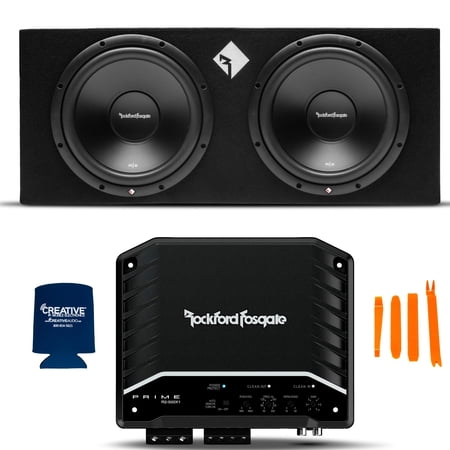Rockford Fosgate R2-2X12 Dual 12" Loaded Enclosure Vehicle Audio Amplifier, 51 lbs