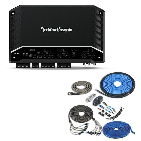Rockford Fosgate R2-750X5 + 50% off Premium NVX XKIT46 Amp Kit