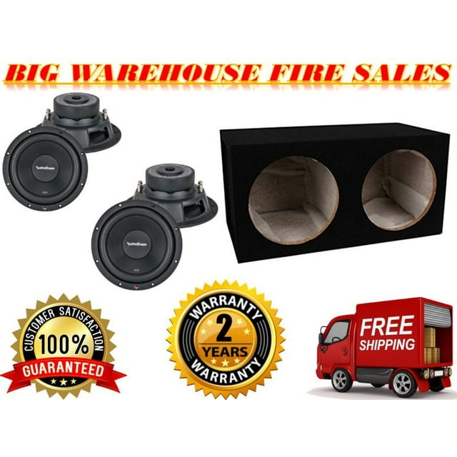 Rockford Fosgate R2D412 12" 1000W 4 Ohm Subwoofers (Pair) + Dual