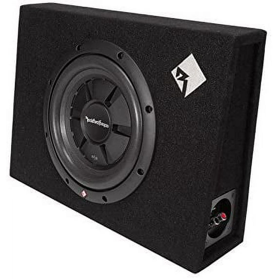 Rockford Fosgate R2S-1X10 10" 400W Car Subwoofer + Box + 550W 2-Ch Amp + Amp Kit