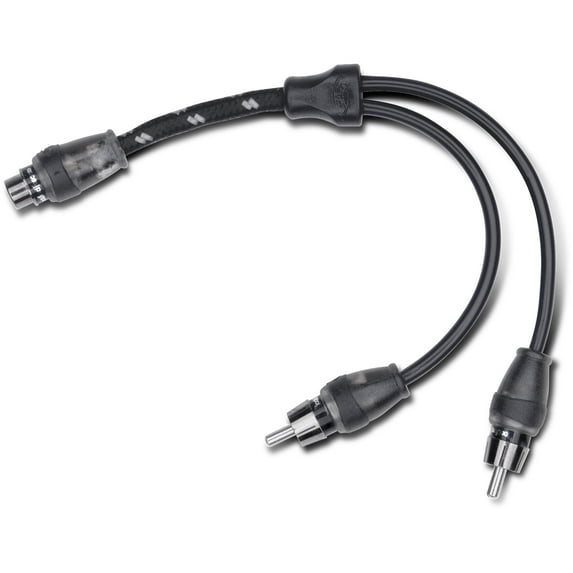 Rockford Fosgate RFIY-1F Twisted Pair Y-Adapter 1 Female To 2 Male