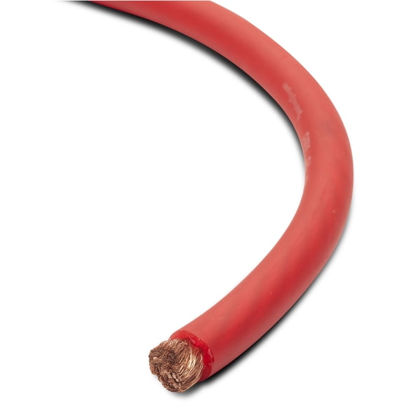 Rockford Fosgate 0 AWG 100% Oxygen Free Copper Power/Ground Wire Red Lot (Full Spool)
