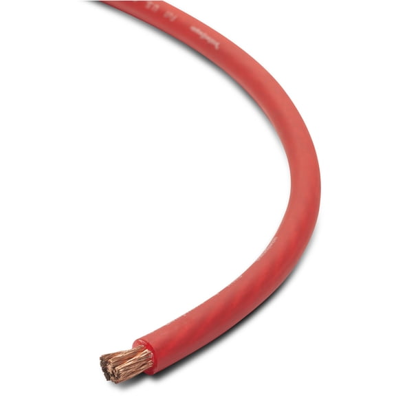 Rockford Fosgate RFW4R 100 Foot Spool 4 AWG Frosted Red Wire