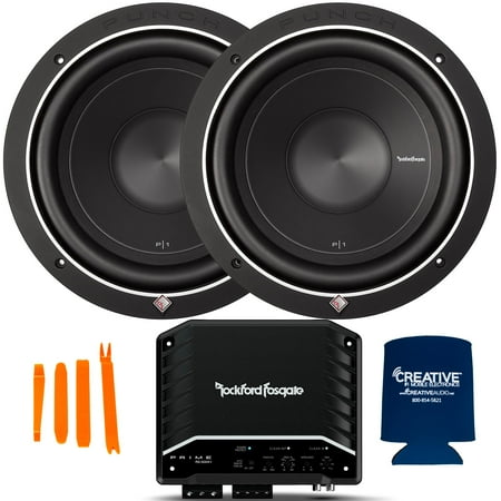 Rockford Fosgate - Two P1S4-10 Punch 10" Subwoofers and a R2-500X1 500-Watt Prime Series Amplifier