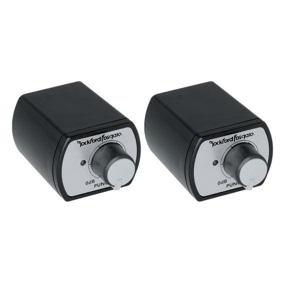 Rockford Fosgate - Two PEQ Wired Remote Bass and Treble Knob EQ for Punch Amps