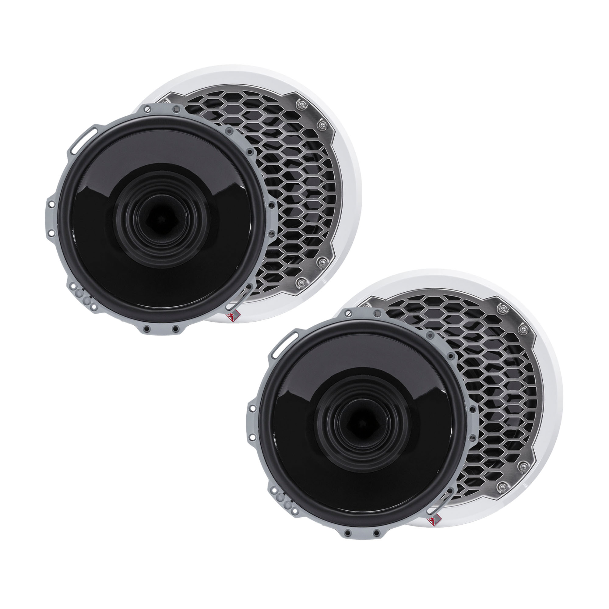 Rockford Fosgate - Two Pairs of PM282H Punch Marine 8" Full Range Speakers w/ Horn Tweeters, 150W RMS / 300W Max, White - image 1 of 7