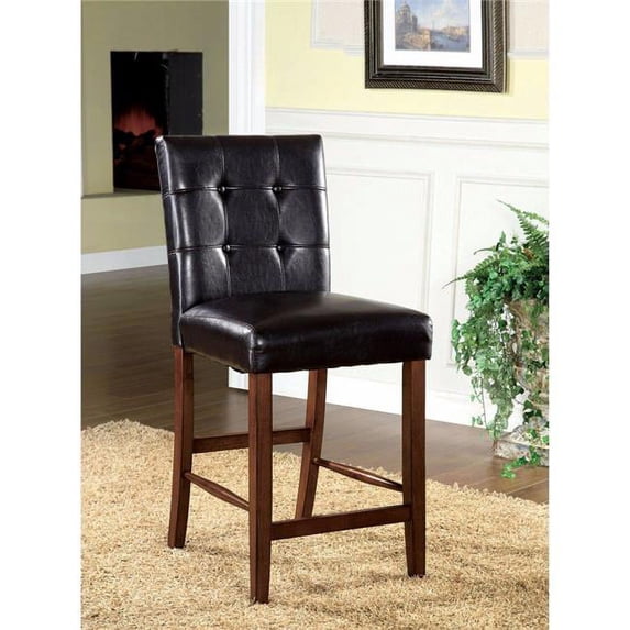 Rockford I Contemporary Pub Chair, Dark Oak - Set of 2