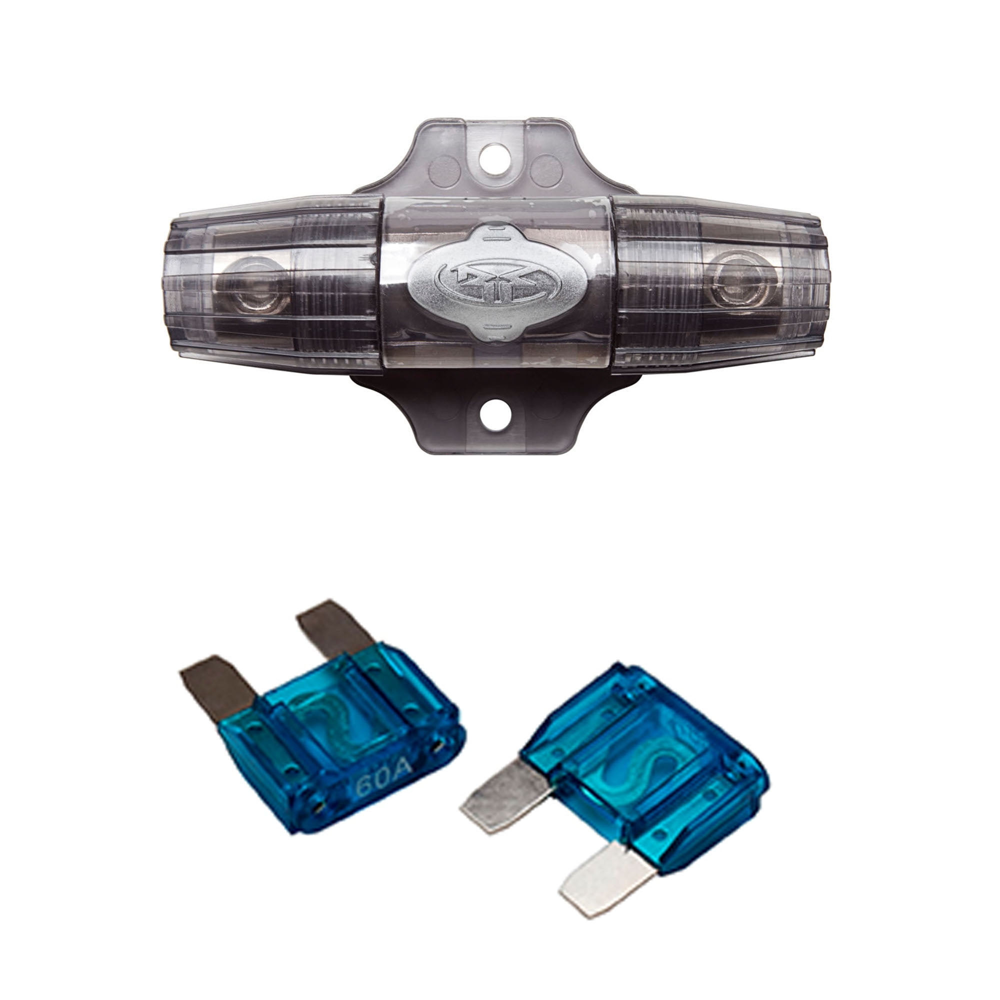 Rockford MAXI Fuseholder with a 2 pack of 60 amp MAXI Fuses
