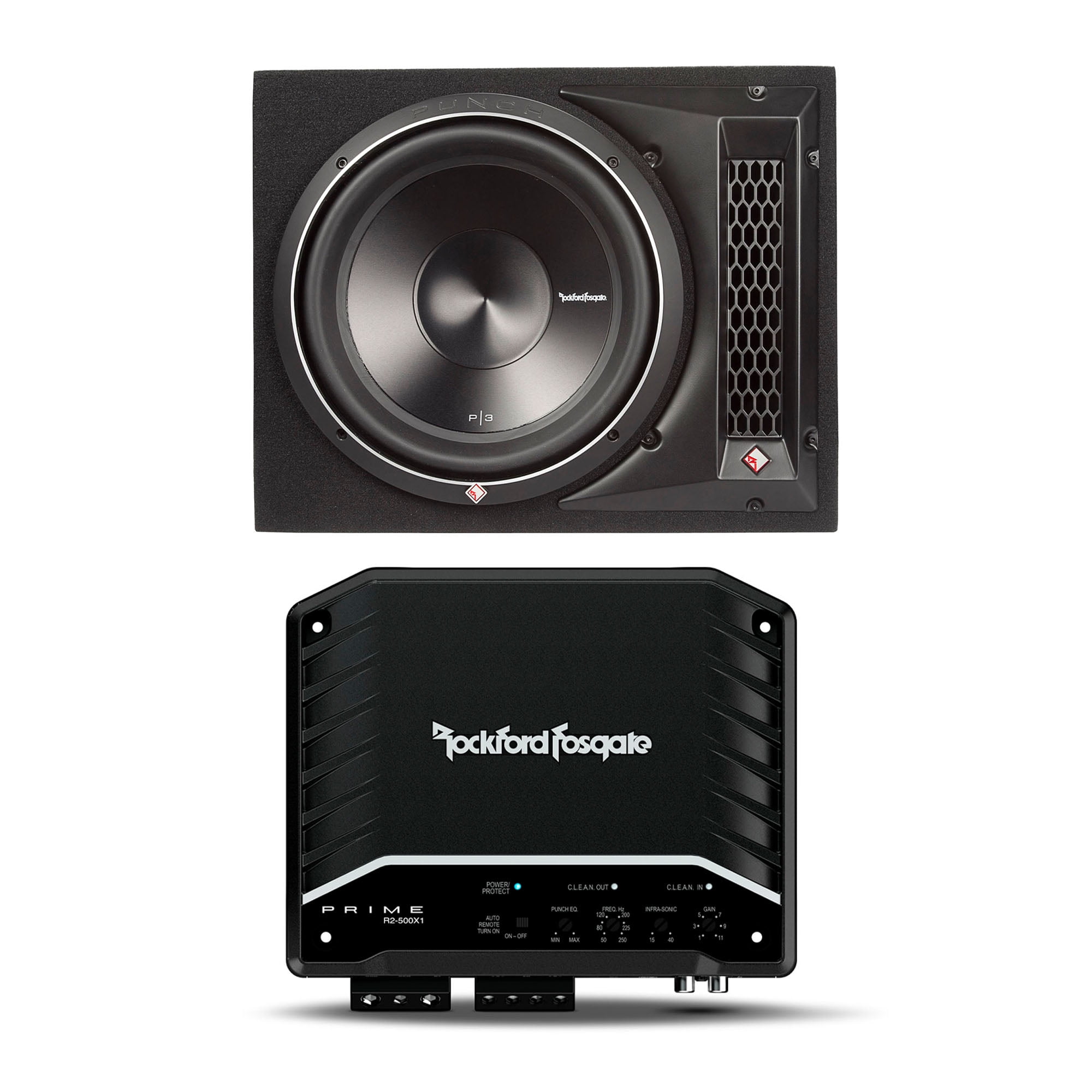 Rockford P3S1X12 Single 12" Shallow DVC P3 Series Subwoofer in Ported