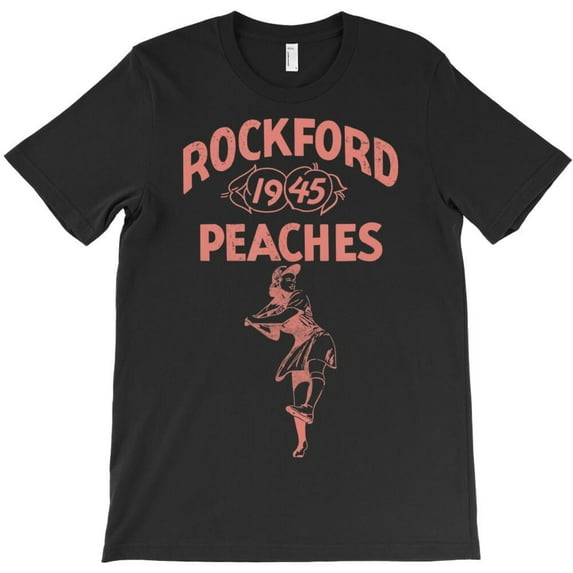 Rockford Peaches Baseball Sports Aesthetic 40s Retro Themed Themed H21590 T-Shirt, for Men and Women, Up to Size 5XL