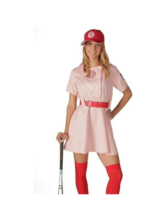 Rockford Peaches Movie AAGPBL Baseball Dress Halloween Costume Cosplay