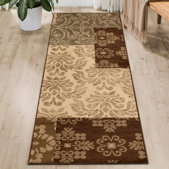 Rockhill Floral Medallion Power-Loomed Indoor Runner, 2' 7" x 8, Beige