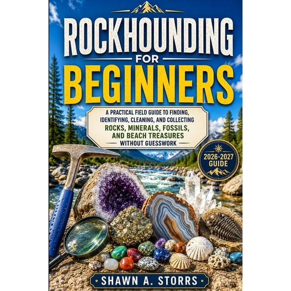 Rockhounding for Beginners: A Practical Field Guide to Finding, Identifying, Cleaning, and Collecting Rocks, Minerals, F, (Paperback)