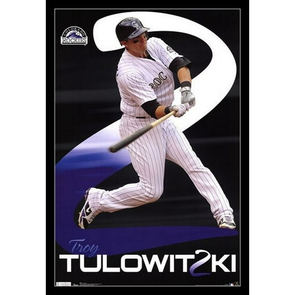 Rockies - T Tulowitzki 11 Laminated & Framed Poster Print (24 x 36)