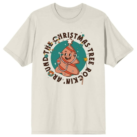 Rockin' Around The Christmas Tree Nurse Gingerbread Women's Tofu Short Sleeve Holiday Tee-3XL