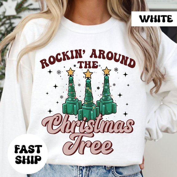 Rockin' Around The Winter Tree Shirt, Nurse Respiratory Therapist Winter Shirt, RT Trees Shirt, ICU Rn RRT 865 Sweatshirt All Size S-5XL