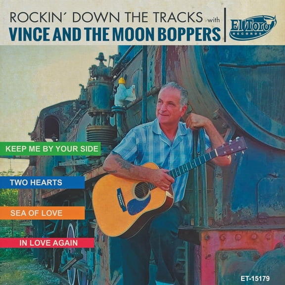 Vince and the Moon Boppers Rockin' Down The Tracks (Vinyl Record)