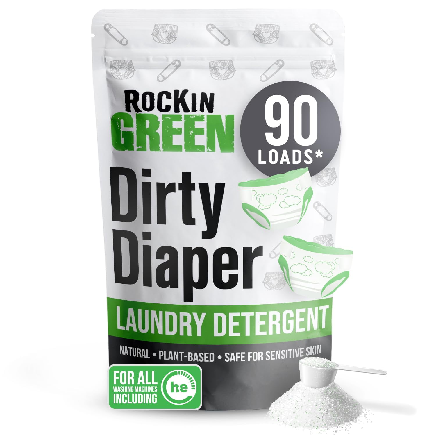 Rockin' Green Laundry Detergent, Plant based, All Natural Laundry ...