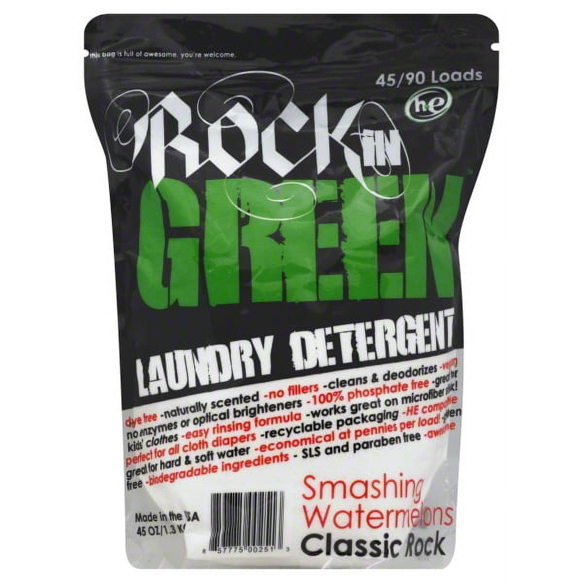 Rockin' Green Natural HE Powder Laundry Detergent, Perfect for Cloth Diapers, Classic Rock