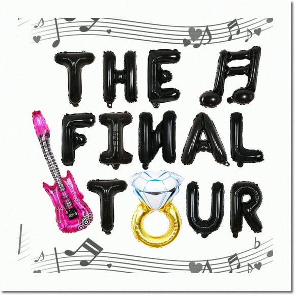 Rockin' Nuptial Notes: Ultimate Bachelorette Bash & Bridal Shower Kit - Music-Themed Decor with Diamond Ring Balloon, Guitar Accents & More!