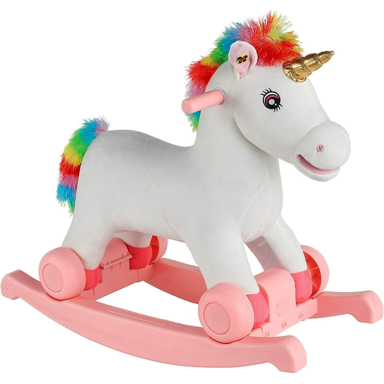 Unicorn rocking cheap horse walmart