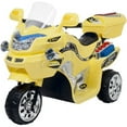 thumbnail image 1 of Rockin' Rollers 6V Powered Ride-On Toy 3 Wheels Bike with Chrome Headlights, Yellow, 1 of 2