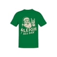 thumbnail image 1 of Rockin' Santa Sleigh All Day Men's T-shirt, 1 of 3