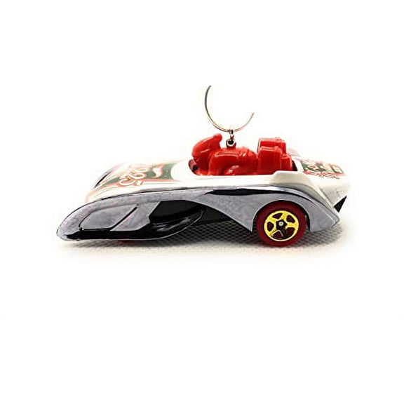 Rockin Santas Sled Sleigh Christmas Ornament 1:64 White Red