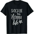 thumbnail image 1 of Rockin This Life Cute Nonna graphic Gift from Grandkids Funny Creative Graphic T-Shirt, 1 of 3