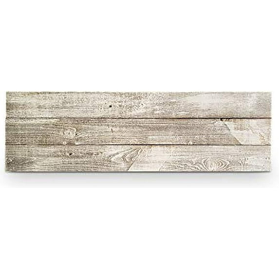 Rockin' Wood 3 Foot DIY Blank Rustic Weathered Reclaimed Natural Wood Sign with Sawtooth Hangers for Door or Porch Decor, Whitewash