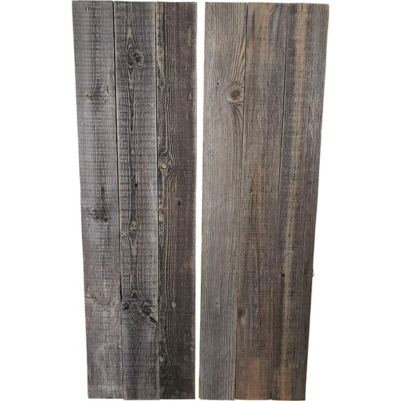 Rockin' Wood 4 Foot DIY Blank Rustic Weathered Reclaimed Natural Wood Sign for Door or Porch Decor, Gray 11"x48"