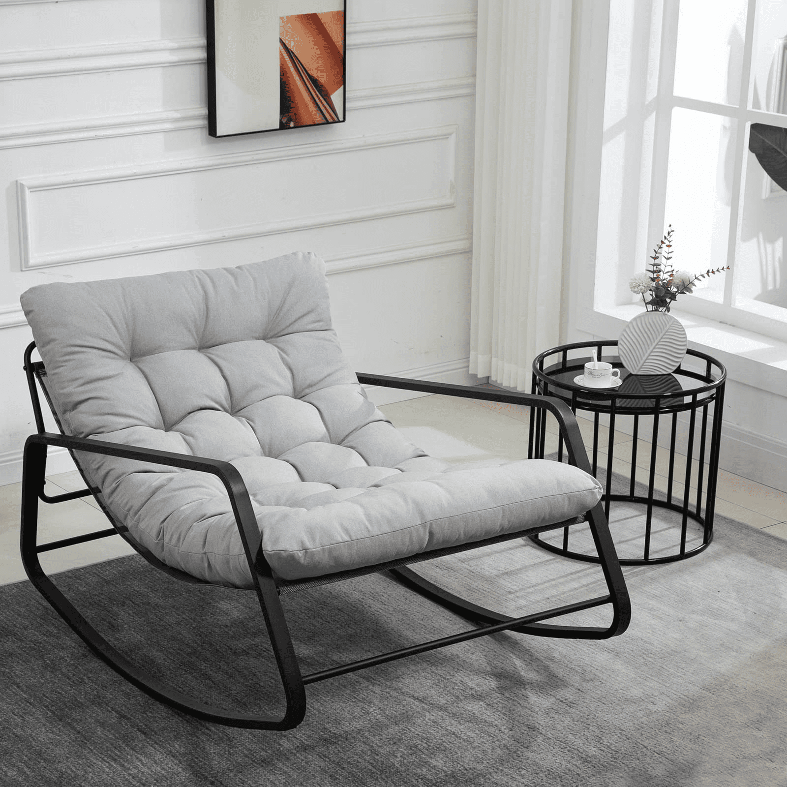 Grey armchair for nursery new arrivals