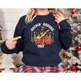 thumbnail image 1 of Rocking Around The Christmas Tree Sweatshirt, Christmas Family Shirt, Christmas Gift, Holiday Gift, Christmas Family Matching Tee, Santa Skeleton, 1 of 2