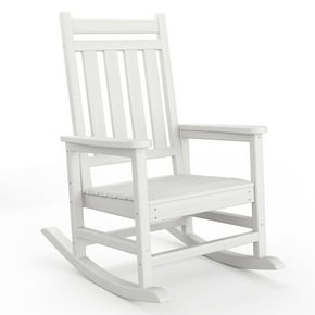 White Outdoor Rocking Chairs in Outdoor Rocking Chairs - Walmart.com
