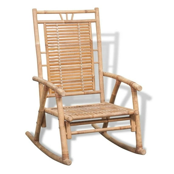 Rocking Chair Bamboo Brown