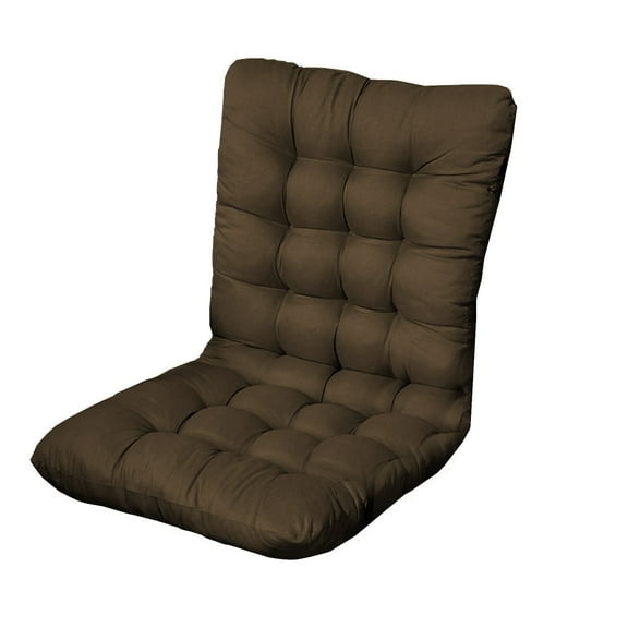 Rocking Chair Cushion 18x40 In Thickened Recliner Pad Soft Rattan Seat Mat High Back Sofa Furniture Cover for Indoor Outdoor Home Decoration Brown