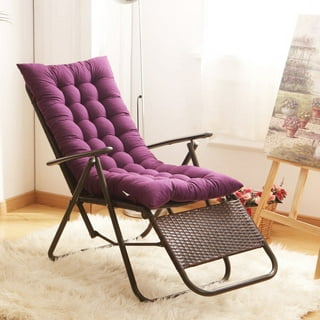 Danceemangoo Non-Slip Rocking Chair Cushions Backrest Seat Cushion for Office Chair Desk Seat Cotton Linen Fabric Relax Lazy Buttocks (Pink (Cotton