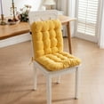 thumbnail image 1 of Rocking Chair Cushion,Dining Seat Cushions,AZXY 16x31in Solid Soft Chaise Lounge Cushion with Tie,Lounge Chair Cushions for Indoor Outdoor Patio,Yellow, 1 of 6